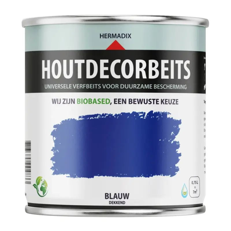Voordeelprijs Hermadix Houtdecor Dekkend Blauw 627-750 ML