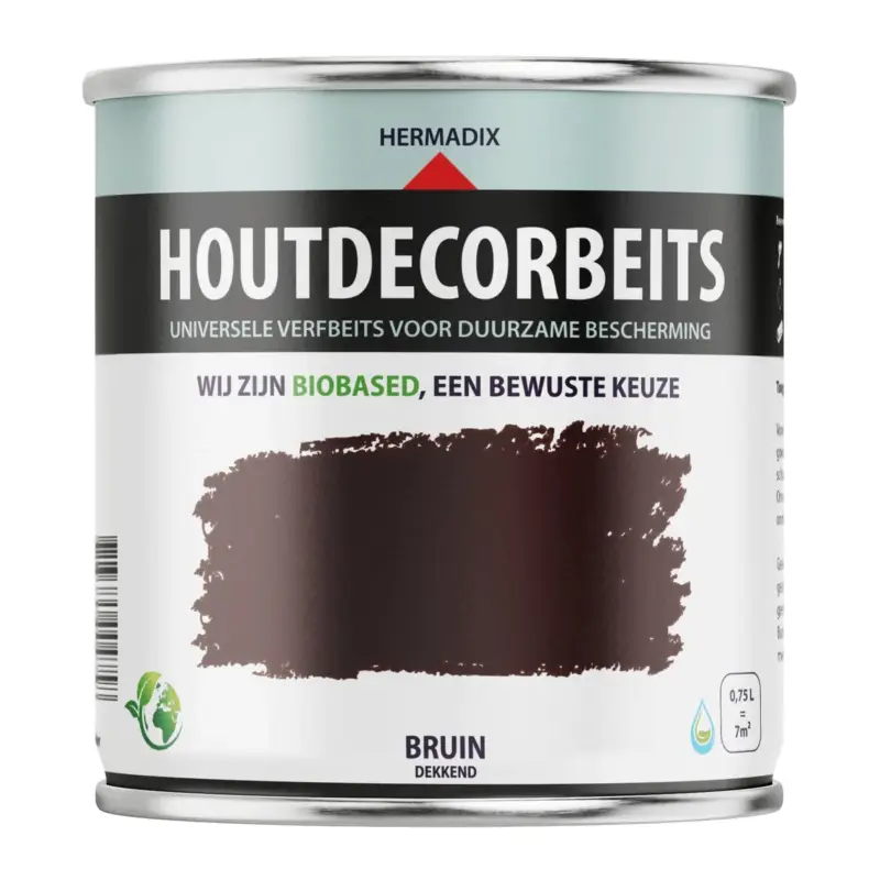 Hermadix Houtdecor Dekkend Bruin 610-750 ML Premium