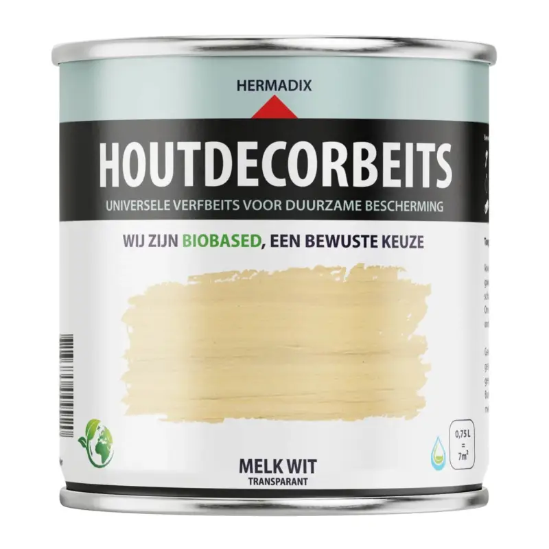 Beperkt Aanbod Hermadix Houtdecor Transparant Melk Wit 658-750 ML