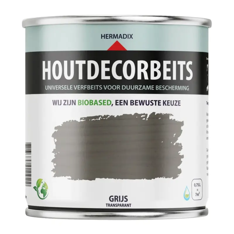 Direct Beschikbaar Hermadix Houtdecor Transparant Grijs 660-750 ML