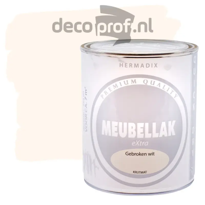 Favoriet Hermadix Meubellak Extra Krijtmat Gebroken Wit-750 ML