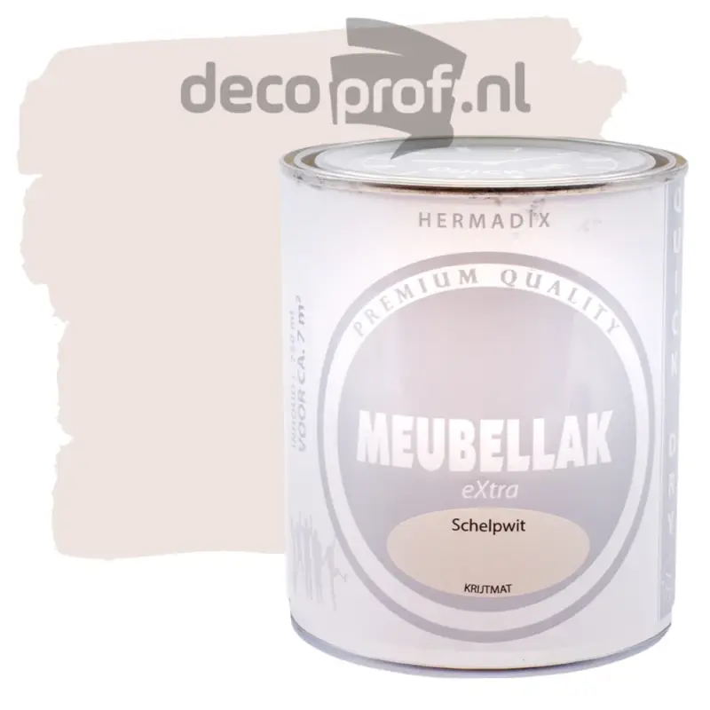 Hermadix Meubellak Extra Krijtmat Schelpwit-750 ML Direct Beschikbaar
