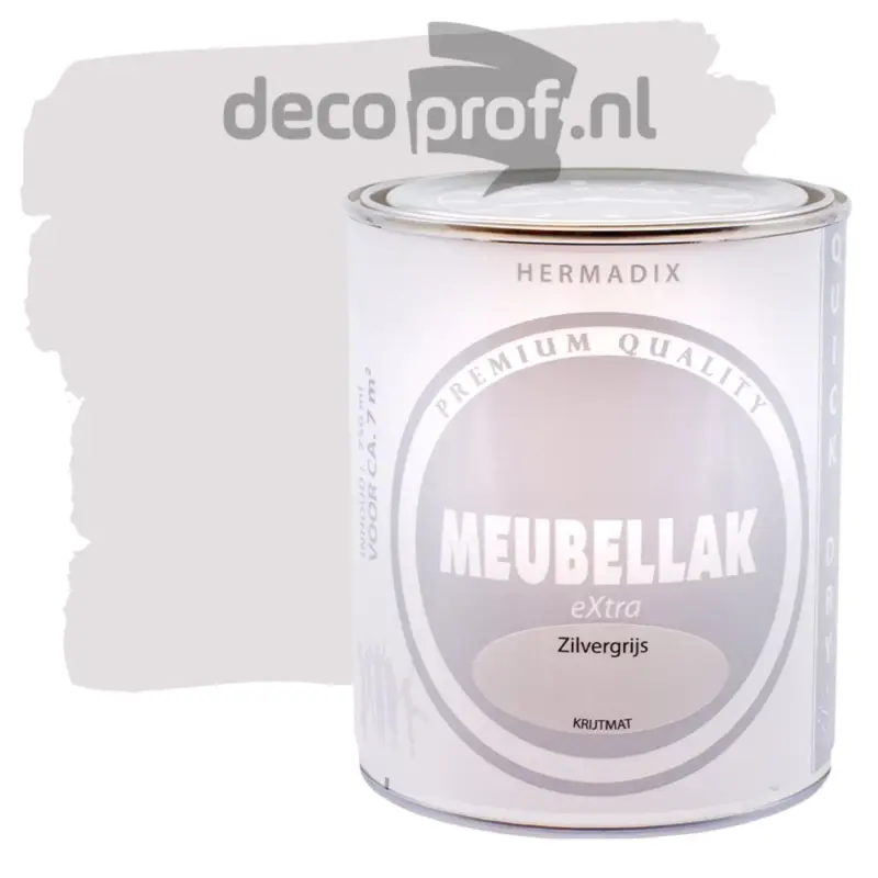 Veilige Betaling Hermadix Meubellak Extra Krijtmat Zilver Grijs-750 ML