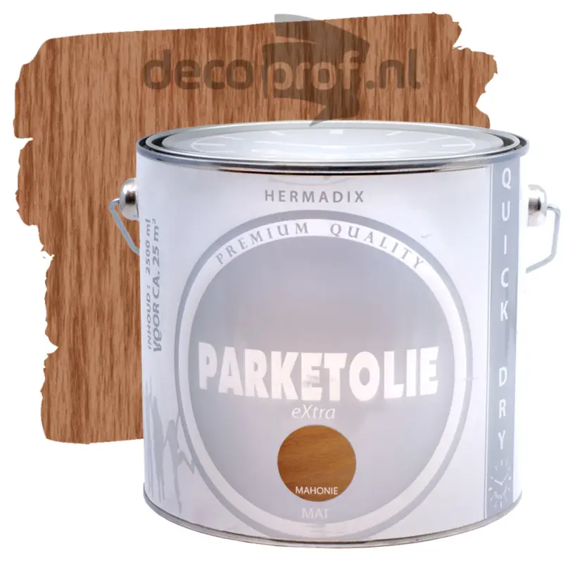 Snelle Levering Hermadix Parketolie Mahonie-2,5 LTR