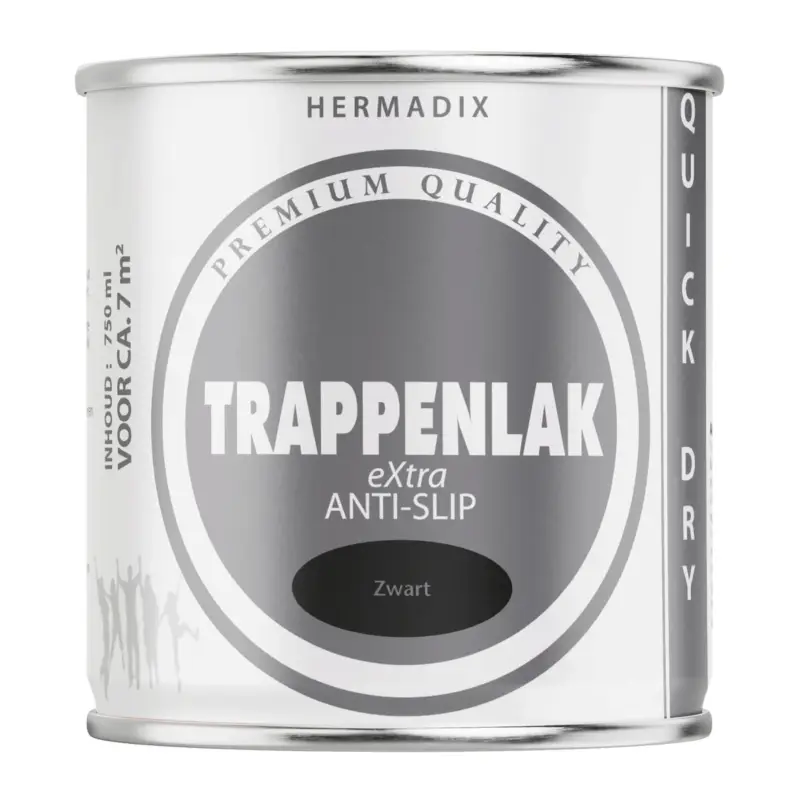 Beste Prijs Hermadix Trappenlak Extra RAL9005 Zwart-750 ML