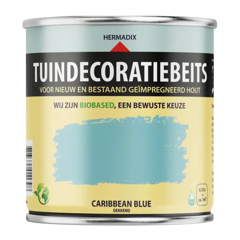 Hermadix Tuindecoratiebeits Dekkend Caribbean Blue 713-750 ML Koop Vandaag