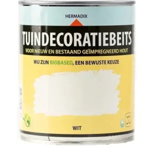 Hermadix Tuindecoratiebeits Dekkend Wit 705-750 ML Meest Verkocht