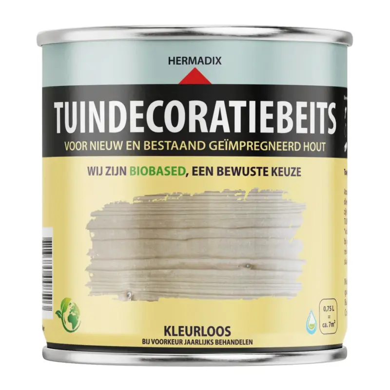 Op = Op Hermadix Tuindecoratiebeits Transparant 768-750 ML