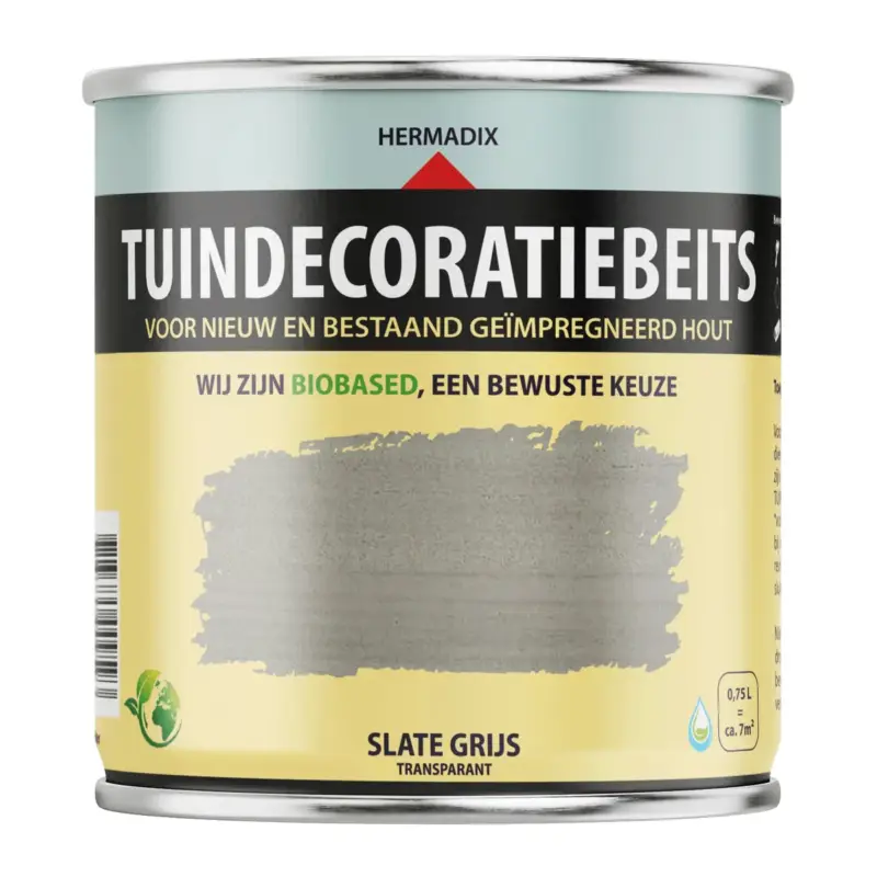 Hermadix Tuindecoratiebeits Transparant Slate 787-750 ML Actieprijs
