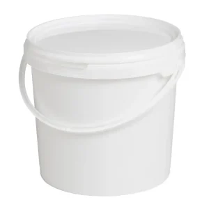 Hildering Kunststof Emmer Wit + Deksel-2,5 LTR - Per Stuk Shop Nu