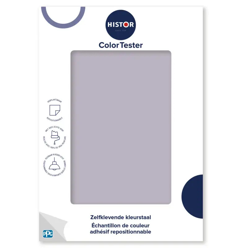 Finale Uitverkoop Kleurstaal Histor Colortester Ash Grove PPG1172-4 | Zelfklevende Kleurstaal-A5 Formaat