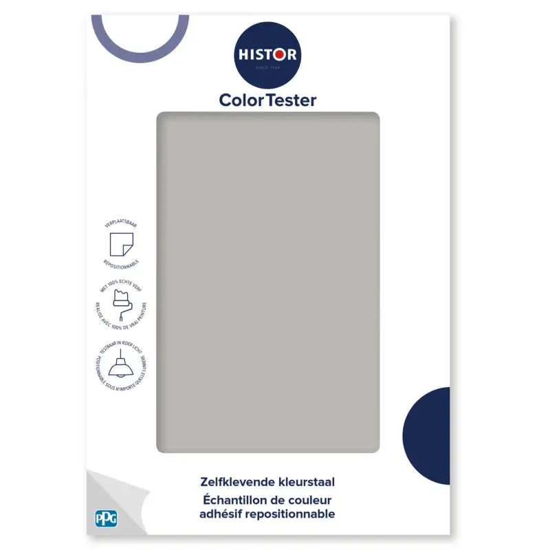 Kleurstaal Histor Colortester Clockwork Toy PPG1009-4 | Zelfklevende Kleurstaal-A5 Formaat Op = Op