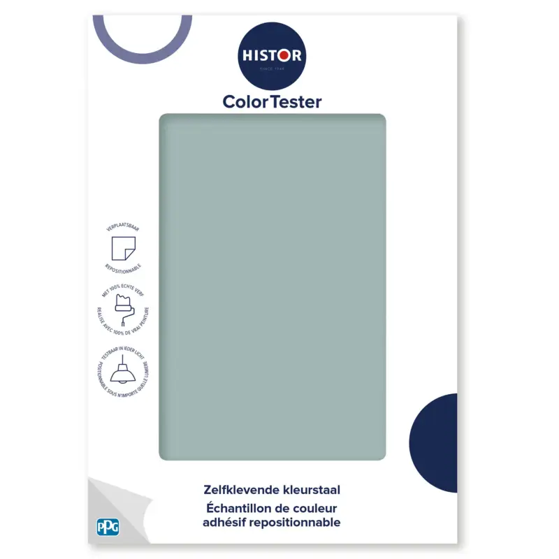 Kleurstaal Histor Colortester Holly Glen PPG1144-4 | Zelfklevende Kleurstaal-A5 Formaat Goedkoop