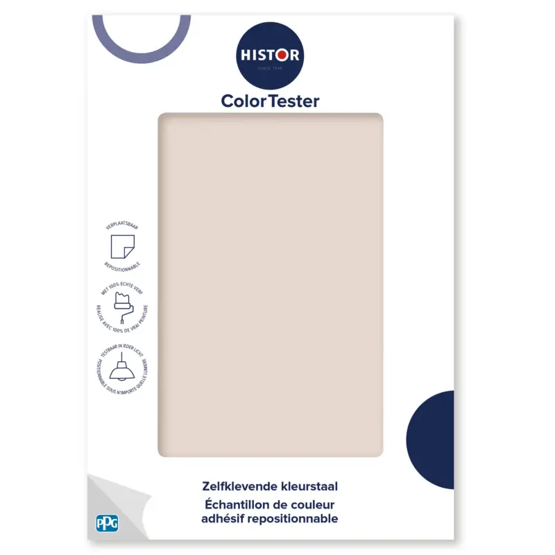 Kleurstaal Histor Colortester Peach Pudding PPG1015-3 | Zelfklevende Kleurstaal-A5 Formaat Nu Kopen