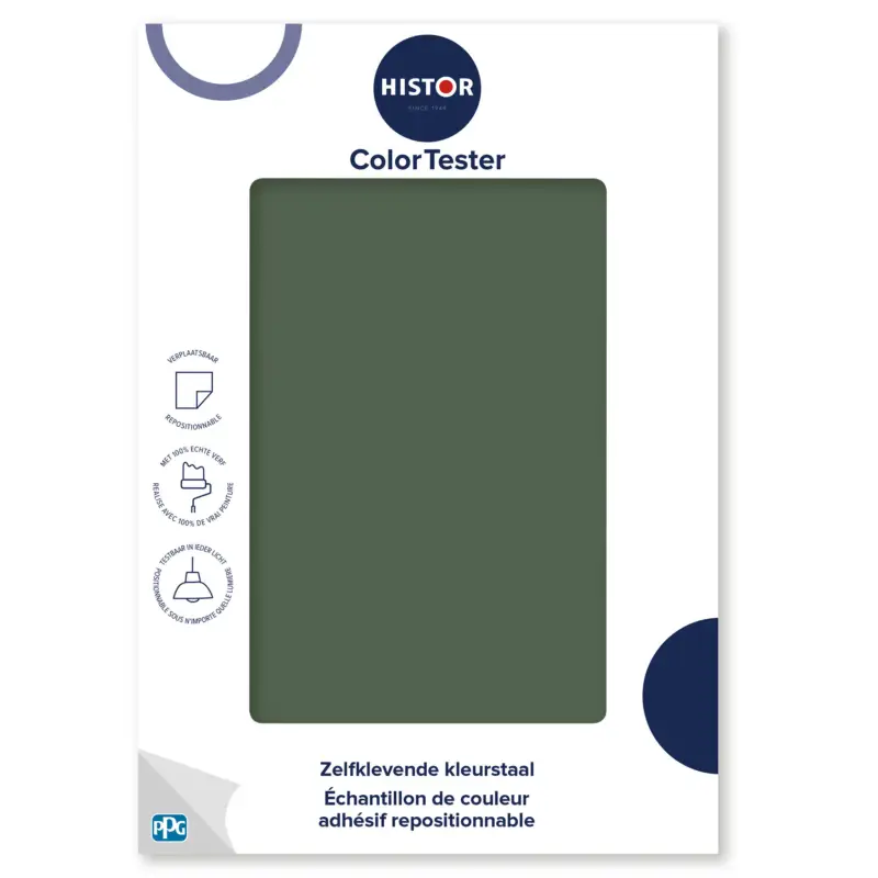 Hete Deal Kleurstaal Histor Colortester Still Searching PPG13-31 | Zelfklevende Kleurstaal-A5 Formaat