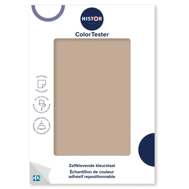 Kleurstaal Histor Colortester Transcend PPG1079-4 | Zelfklevende Kleurstaal-A5 Formaat Goedkoop