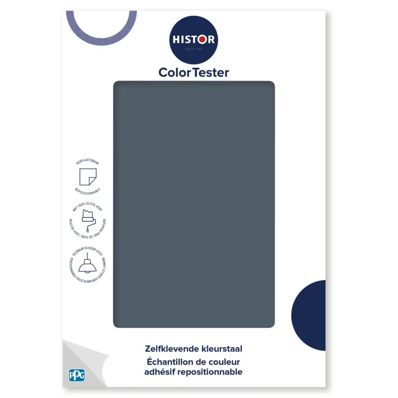 Kleurstaal Histor Colortester Wing Commander PPG1040-7 | Zelfklevende Kleurstaal-A5 Formaat Rechtstreeks Van De Fabrikant
