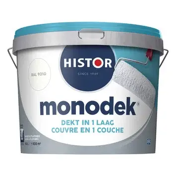Histor Monodek Muurverf RAL9010-10 LTR - RAL9010 Betrouwbaar
