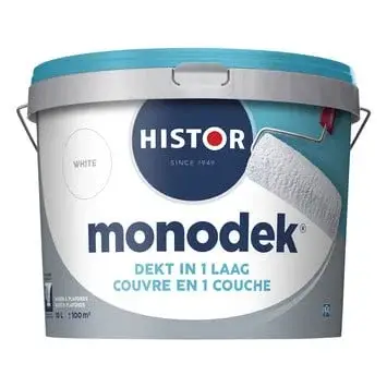 Histor Monodek Muurverf Wit-10 LTR - Wit Weekendaanbieding