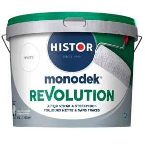 Histor Monodek Revolution Muurverf | Matte Muur- en Plafondverf-10 LTR - Wit Korting