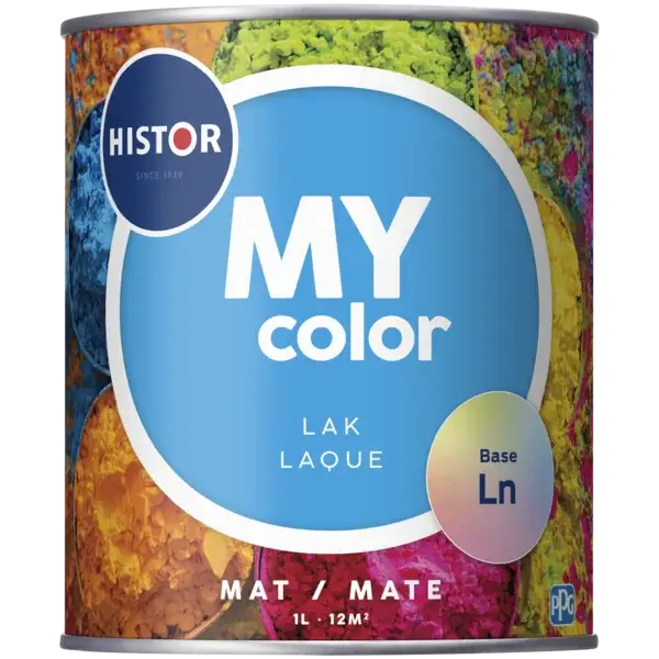 Direct Beschikbaar Histor MY color Lak Mat-1 LTR - Wit