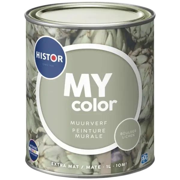 Histor MY color Muurverf Extra Mat Boulder Lichen-1 LTR Tijdelijk Beschikbaar