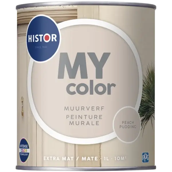 Weekendaanbieding Histor MY color Muurverf Extra Mat Peach Pudding-1 LTR