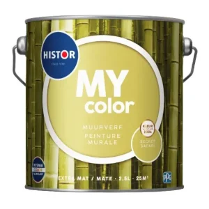 Histor MY color Muurverf Extra Mat Secret Safari PPG1110-4 | Kleur van het Jaar 2026-2,5 LTR Gereduceerde Prijs