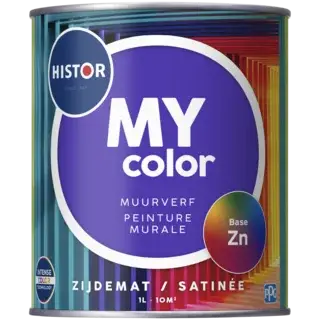 Beperkte Voorraad Histor MY color Muurverf Zijdemat-1 LTR - Kleur
