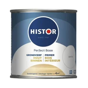Gecertificeerd Histor Perfect Base Grondverf Hout Binnen-250 ML - Wit