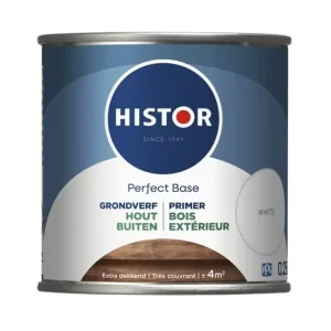 Shop Nu Histor Perfect Base Grondverf Hout Buiten-250 ML - Wit