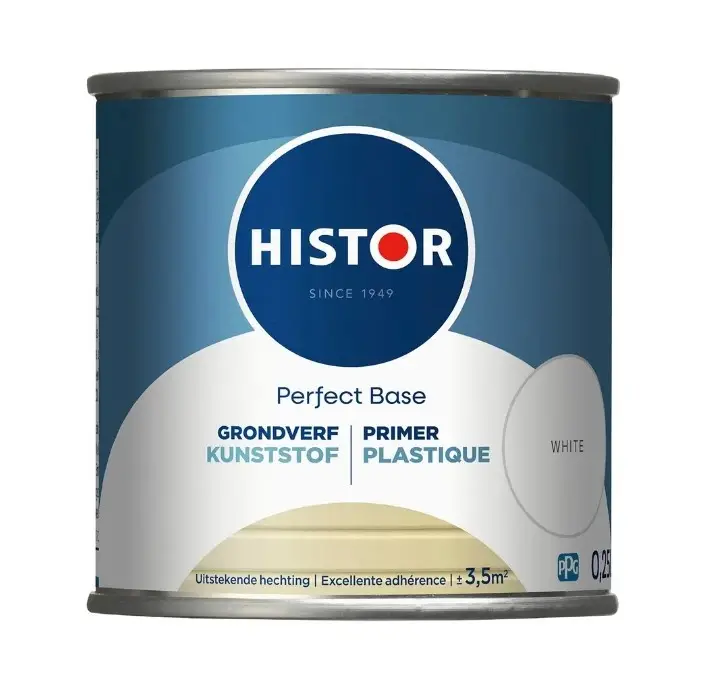 Betrouwbaar Histor Perfect Base Grondverf Kunststof-250 ML - Wit