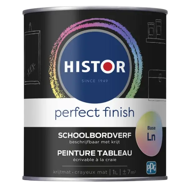 Histor Perfect Finish Schoolbordverf-250 ML - Wit Speciale Aanbieding