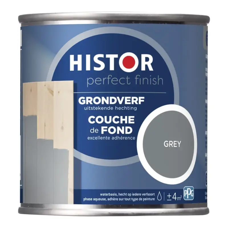 Histor Perfect Finish Grondverf Grijs - RAL 7037-250 ML Seizoensaanbieding