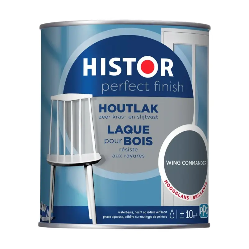Histor Perfect Finish Houtlak Hoogglans Wing Commander-750 ML Tijdelijk Beschikbaar