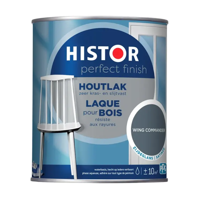 Histor Perfect Finish Houtlak Zijdeglans Wing Commander-750 ML Lage Kosten