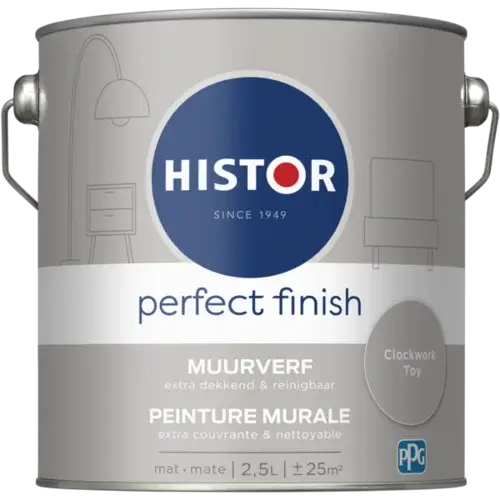 Beperkt Aanbod Histor Perfect Finish Muurverf Mat Clockwork Toy PPG1009-4-2,5 LTR