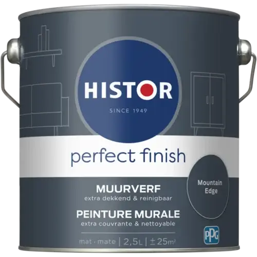 Speciale Aanbieding Histor Perfect Finish Muurverf Mat Mountain Edge PPG10-09-2,5 LTR
