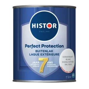 Histor Perfect Protection Buitenlak Hoogglans Verkeerswit RAL9016-750 ML Speciale Aanbieding