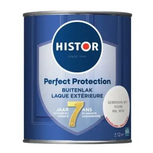 Histor Perfect Protection Buitenlak Hoogglans Gebroken Wit RAL9010-750 ML Laatste Versie