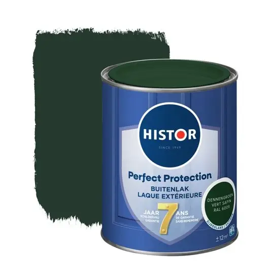 Histor Perfect Protection Buitenlak Zijdeglans Dennengroen RAL6009-750 ML Betrouwbaar