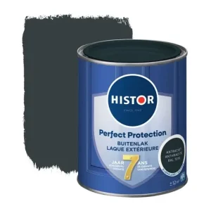 Populair Histor Perfect Protection Buitenlak Zijdeglans Antraciet RAL7016-750 ML