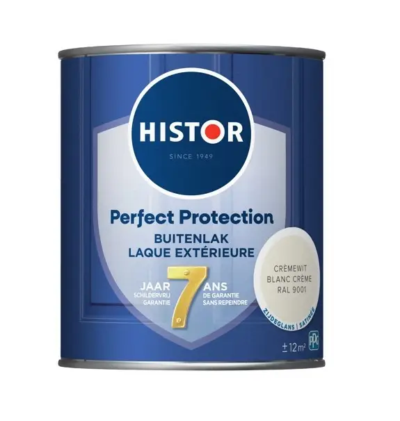 Histor Perfect Protection Buitenlak Zijdeglans Cremewit RAL9001-750 ML Nu Kopen