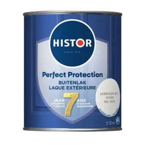 Snelle Levering Histor Perfect Protection Buitenlak Zijdeglans Gebroken Wit RAL9010-750 ML