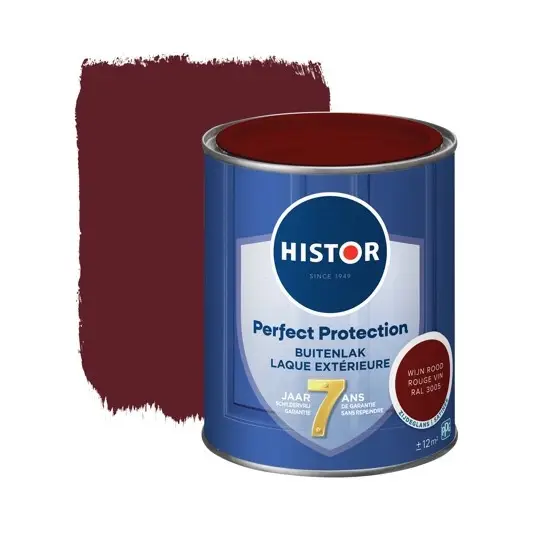 Histor Perfect Protection Buitenlak Zijdeglans Wijnrood RAL3005-750 ML Express Levering