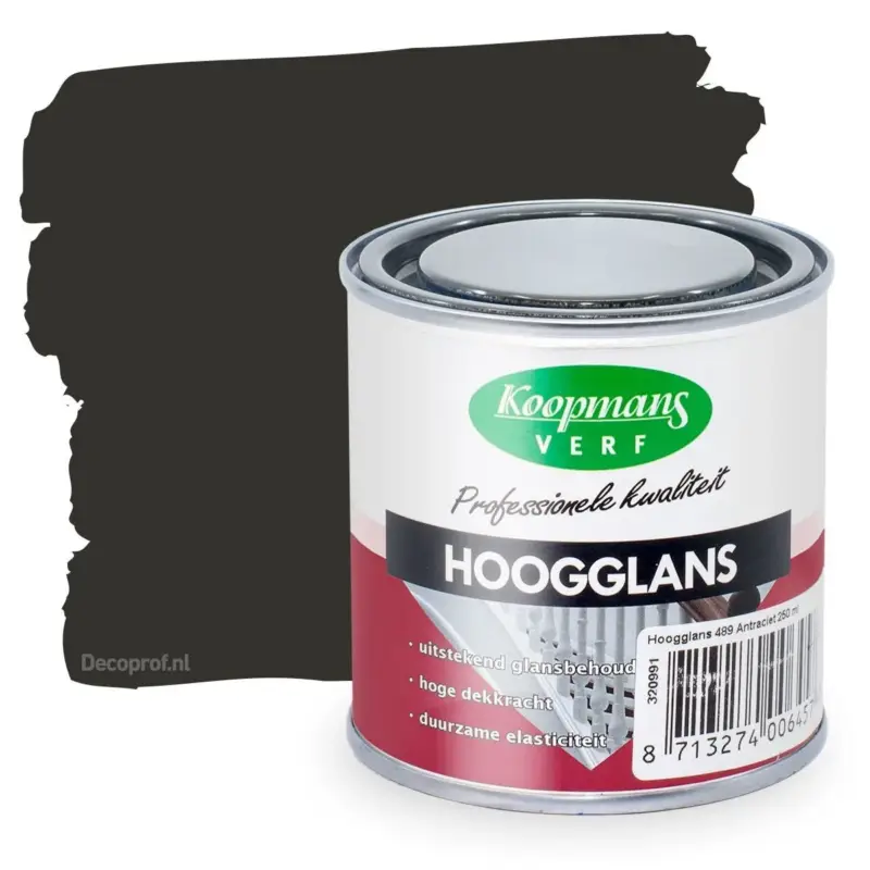 Koopmans Hoogglans 374 Zwart-250 ML Gecertificeerd