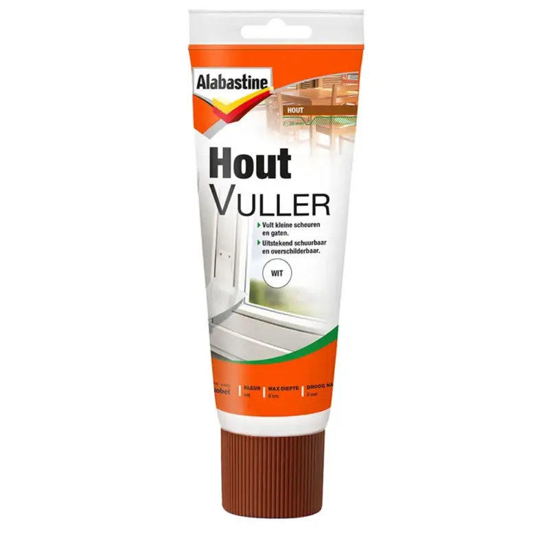 Hete Deal Alabastine Houtvuller Tube-330 GR - Wit