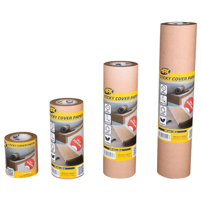 Beste Prijs HPX Tapes Zelfklevend Afdekpapier-75mm x 30mtr