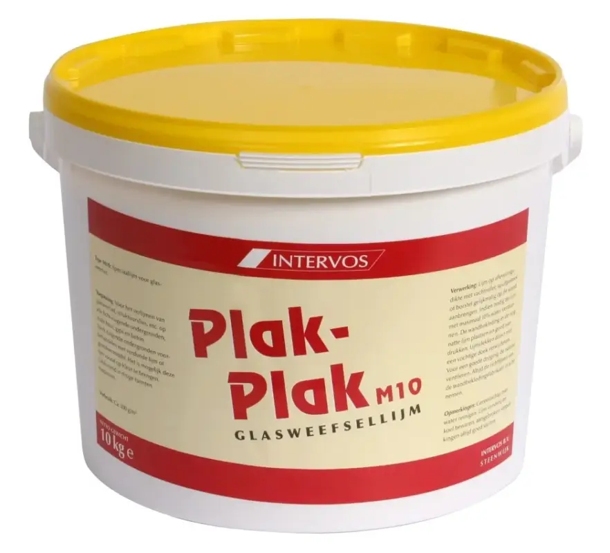 Intervos Plak-Plak Glasweefsellijm M10-10 KG Populair
