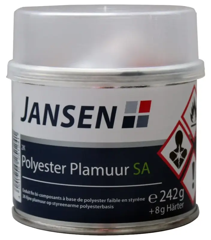 Flitsaanbieding Jansen 2K Polyester Plamuur SA-250 GR